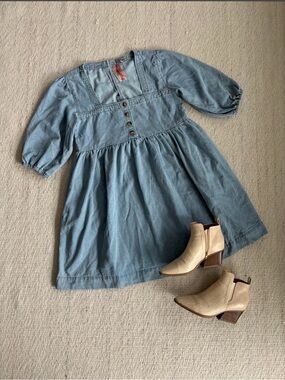 | NWT | Wishlist Apparel | Denim Baby Doll Dress Women’s size Medium